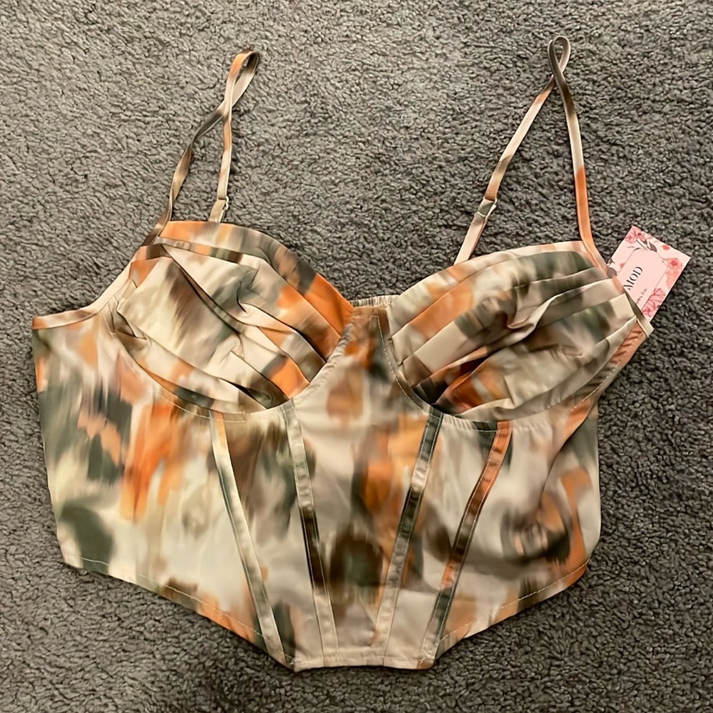 Print crop top